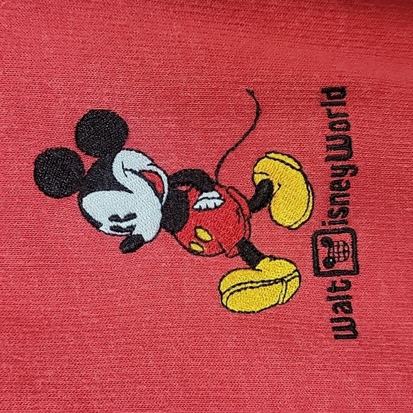 Disney Parks Mickey Mouse Embroidered red hoodie jacket womens size 3X - Picture 3 of 7